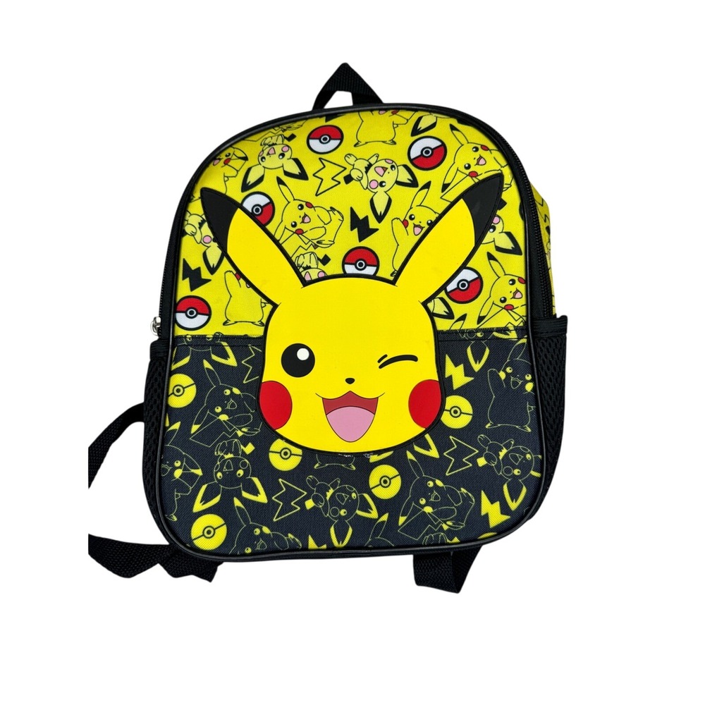 Bioworld Pokemon Pikachu Toddler Backpack Safety Leash‎ Yellow Black Kids Bag